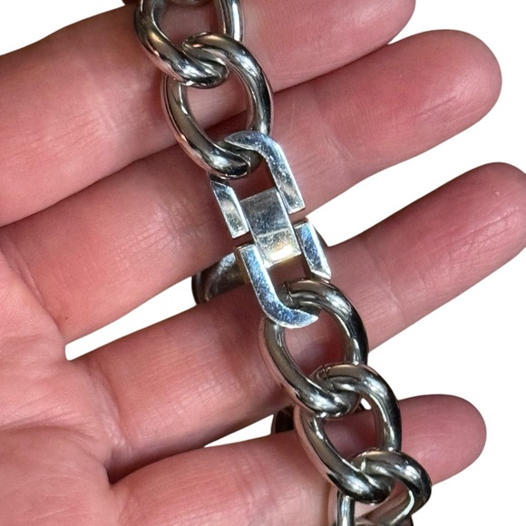 Monet Silver Women's Chain Bracelet Watch - Picture 2 of 9